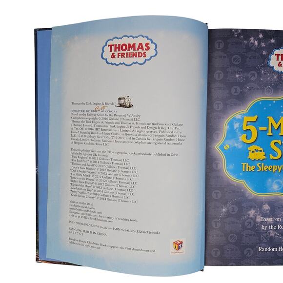 Thomas & Friends 5 Minute Stories The Sleepytime Collection Train Hardbook Book - Picture 3 of 5